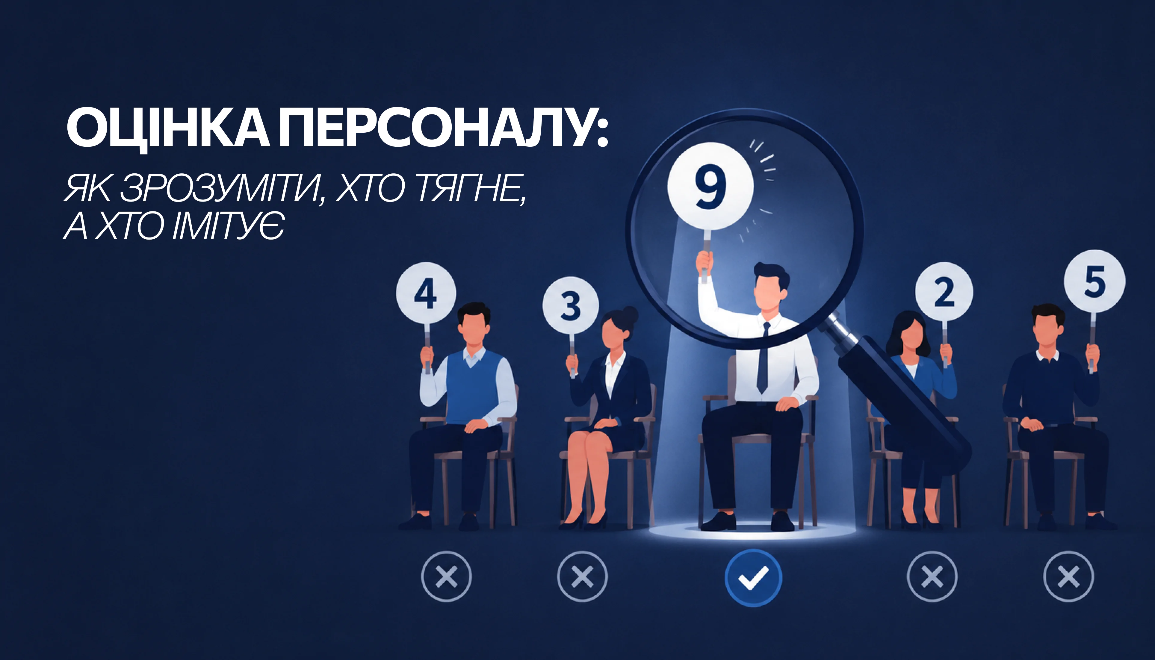 Оцінка персоналу: як зрозуміти, хто тягне, а хто імітує